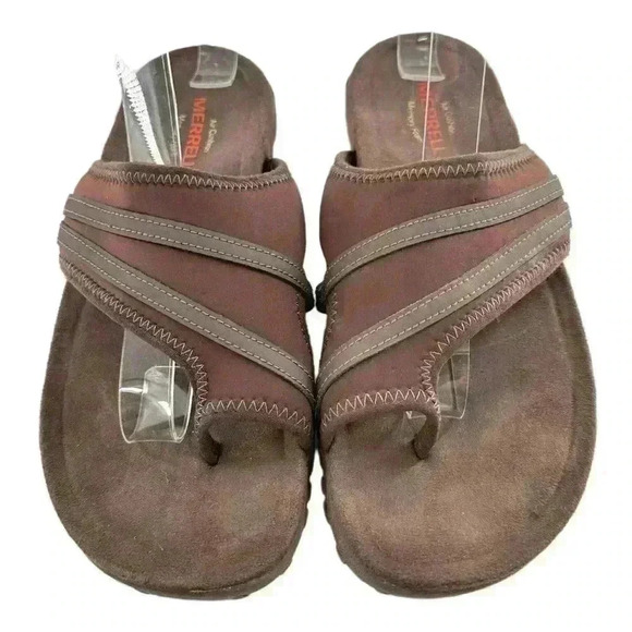 Merrell Bracken sandals size 7 38 brown toe ring walking outdoors gorpcore - Picture 12 of 12